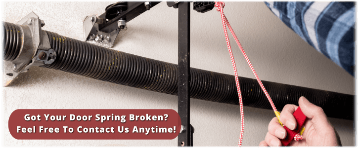 Broken Garage Door Spring Woodbury MN